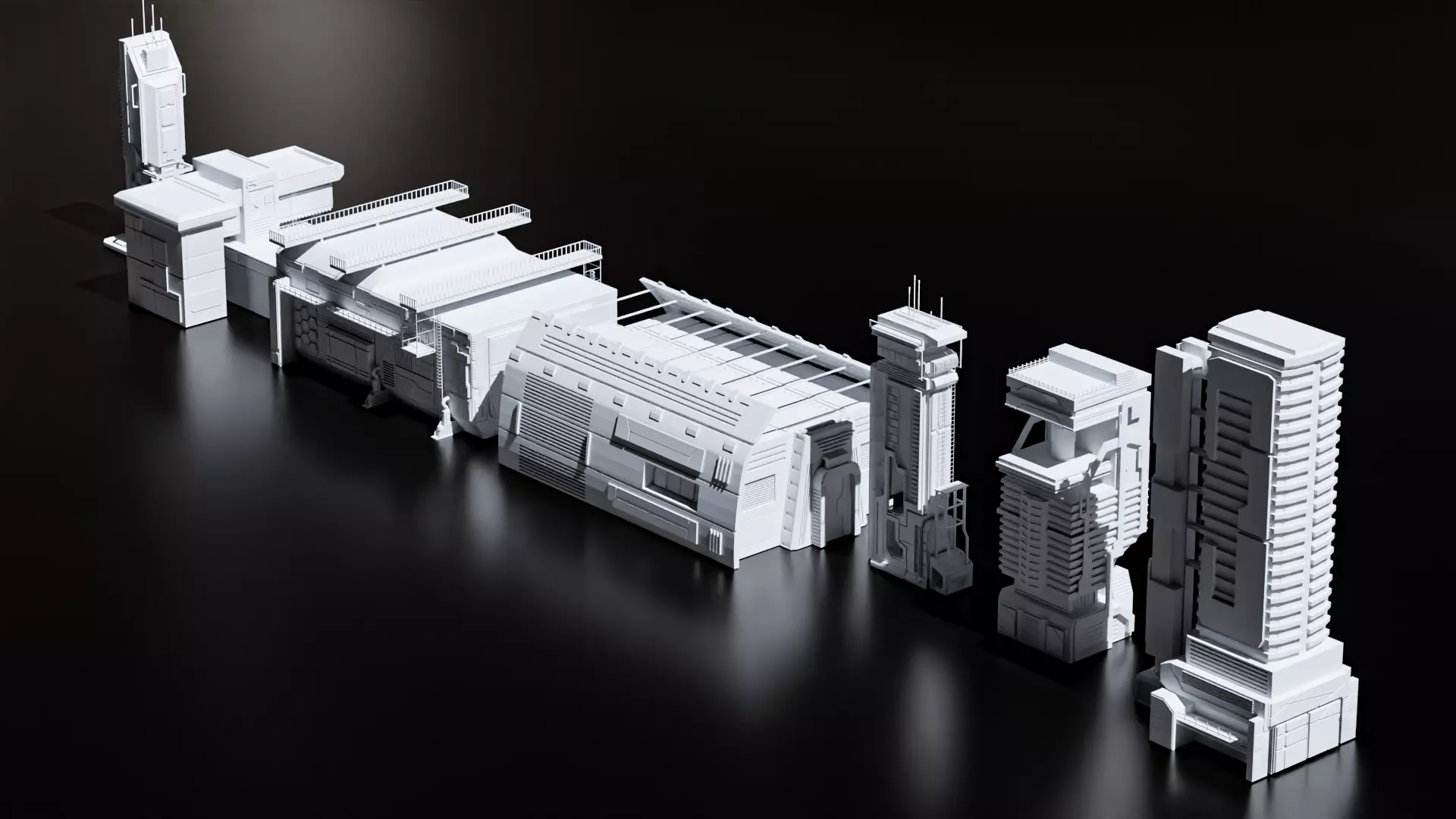 SCI-FI BUILDINGS VOLUME 1 3D model_0