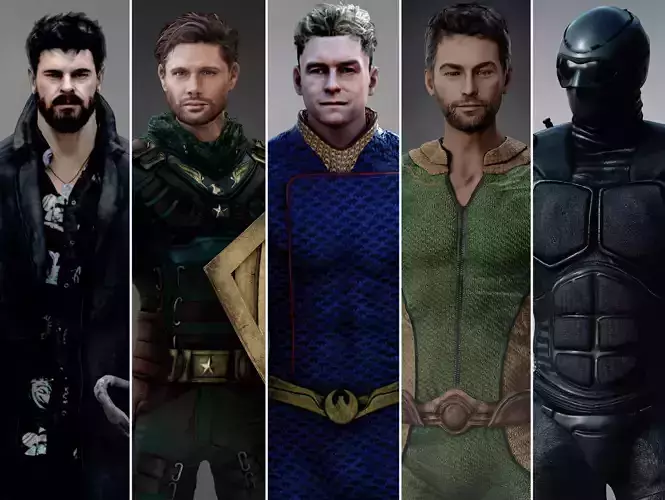 The Boys pack 3D Model Collection