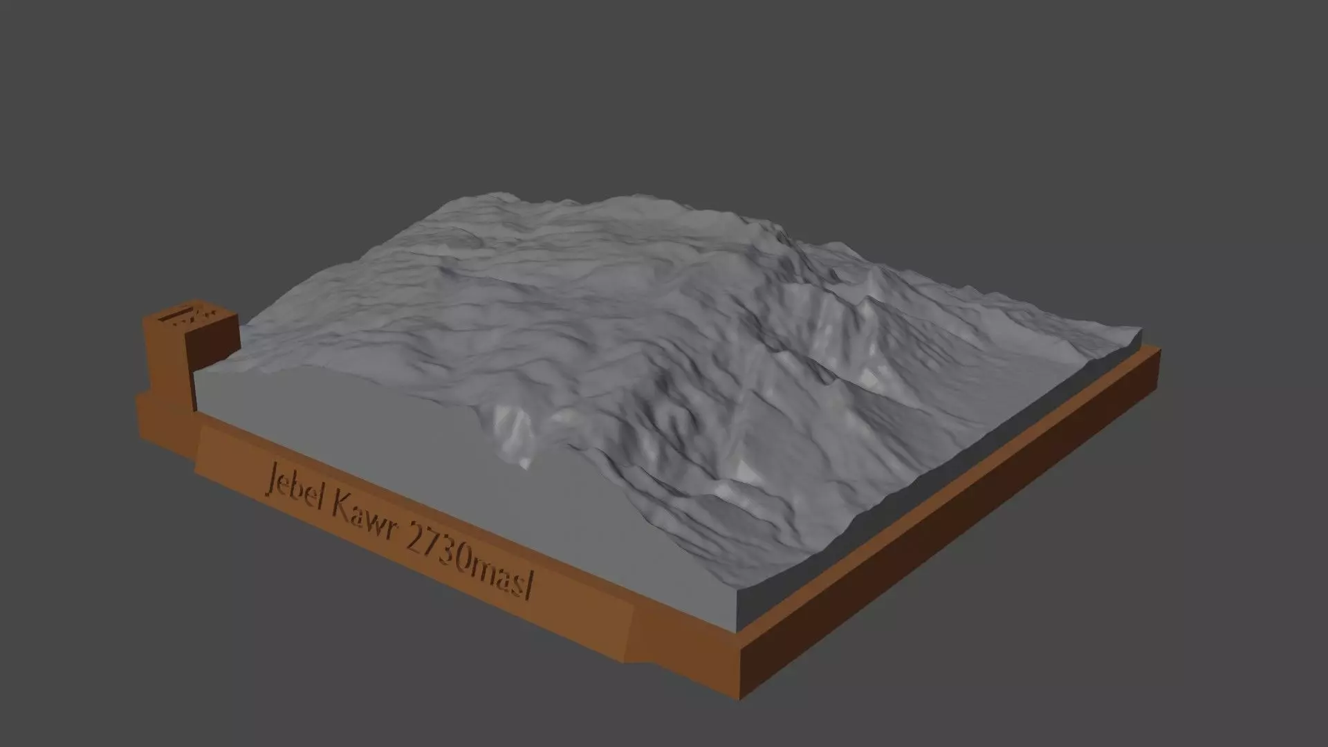 Jebel Kawr 3D print model_0
