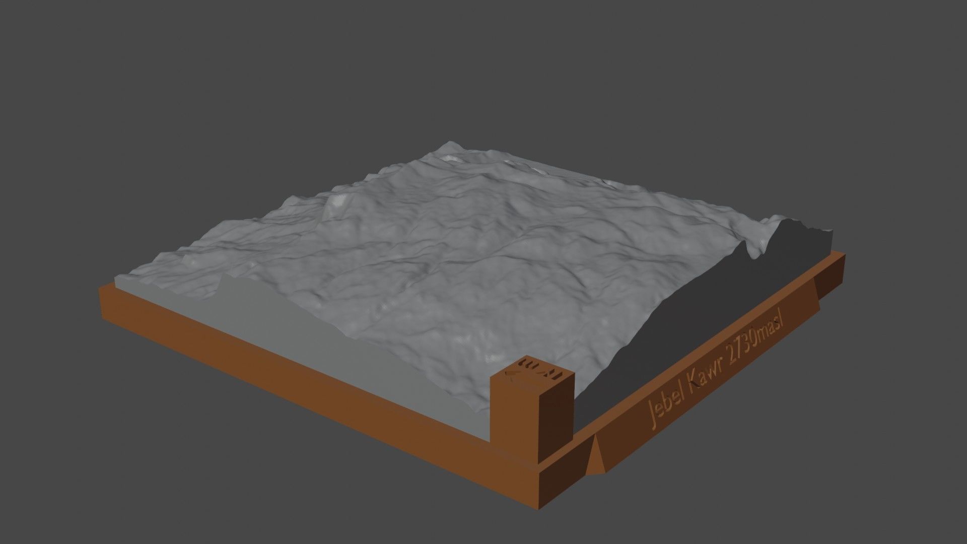 Jebel Kawr 3D print model_3