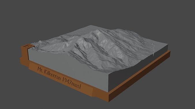 Mount Kilkerran 3D print model