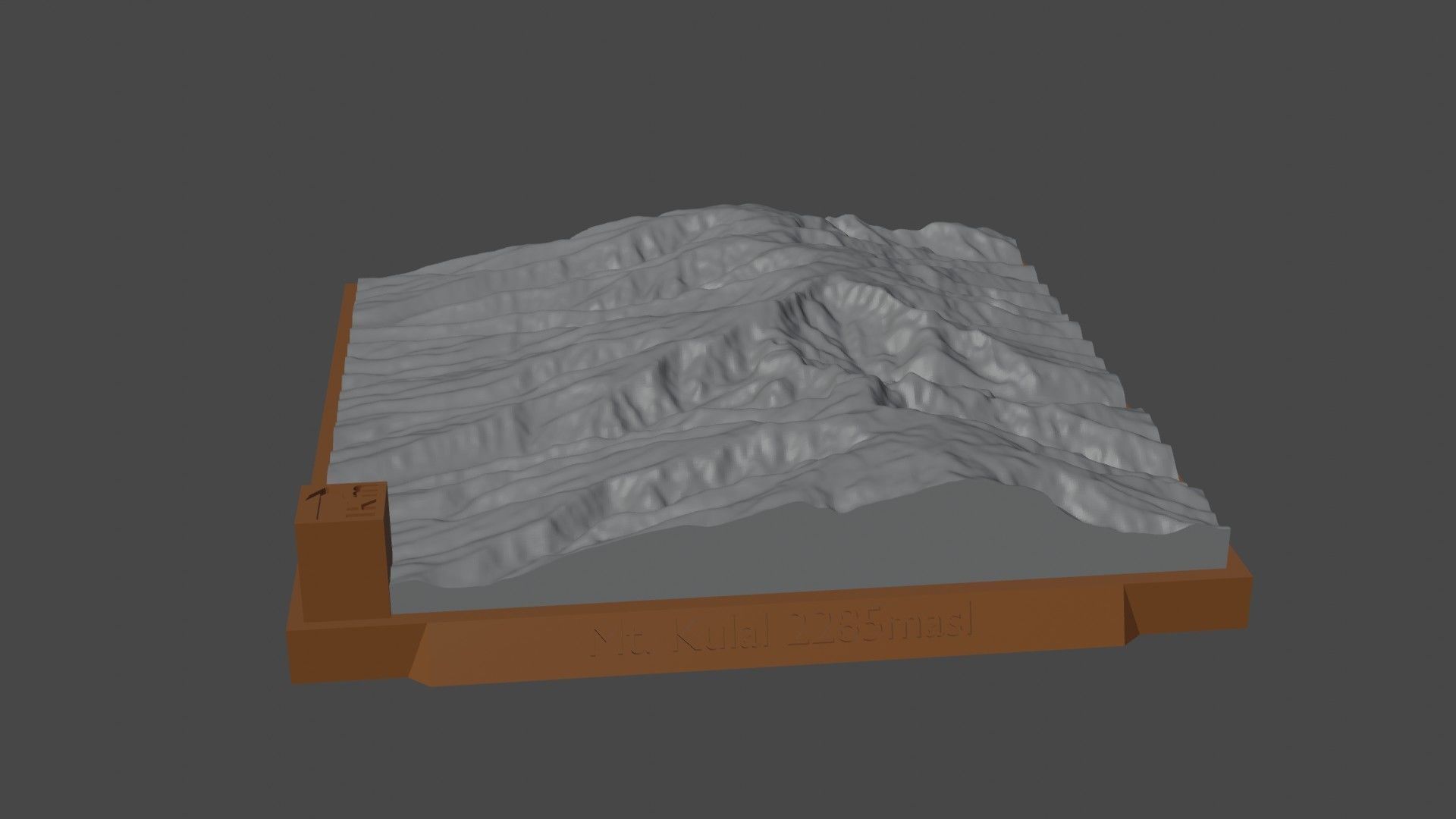 Mount Kulal 3D print model_5