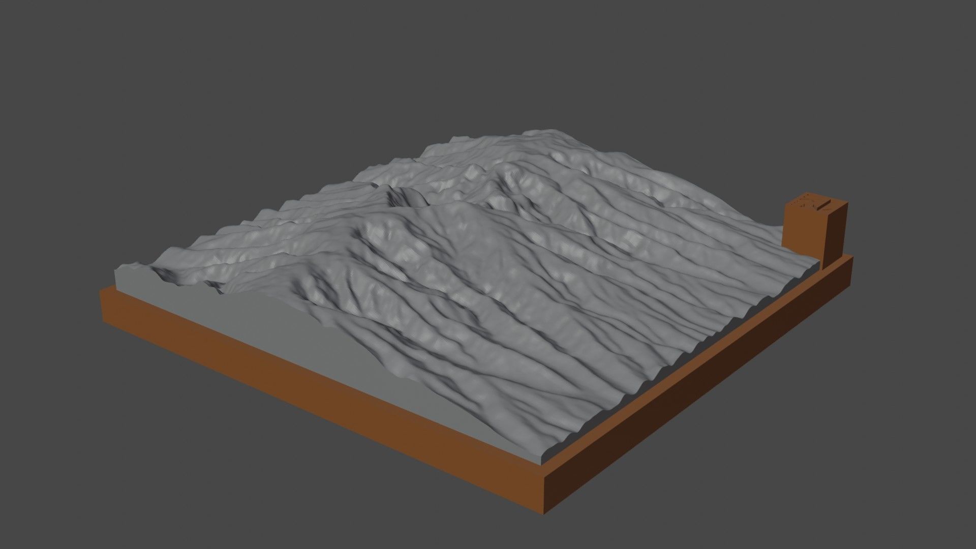 Mount Kulal 3D print model_7