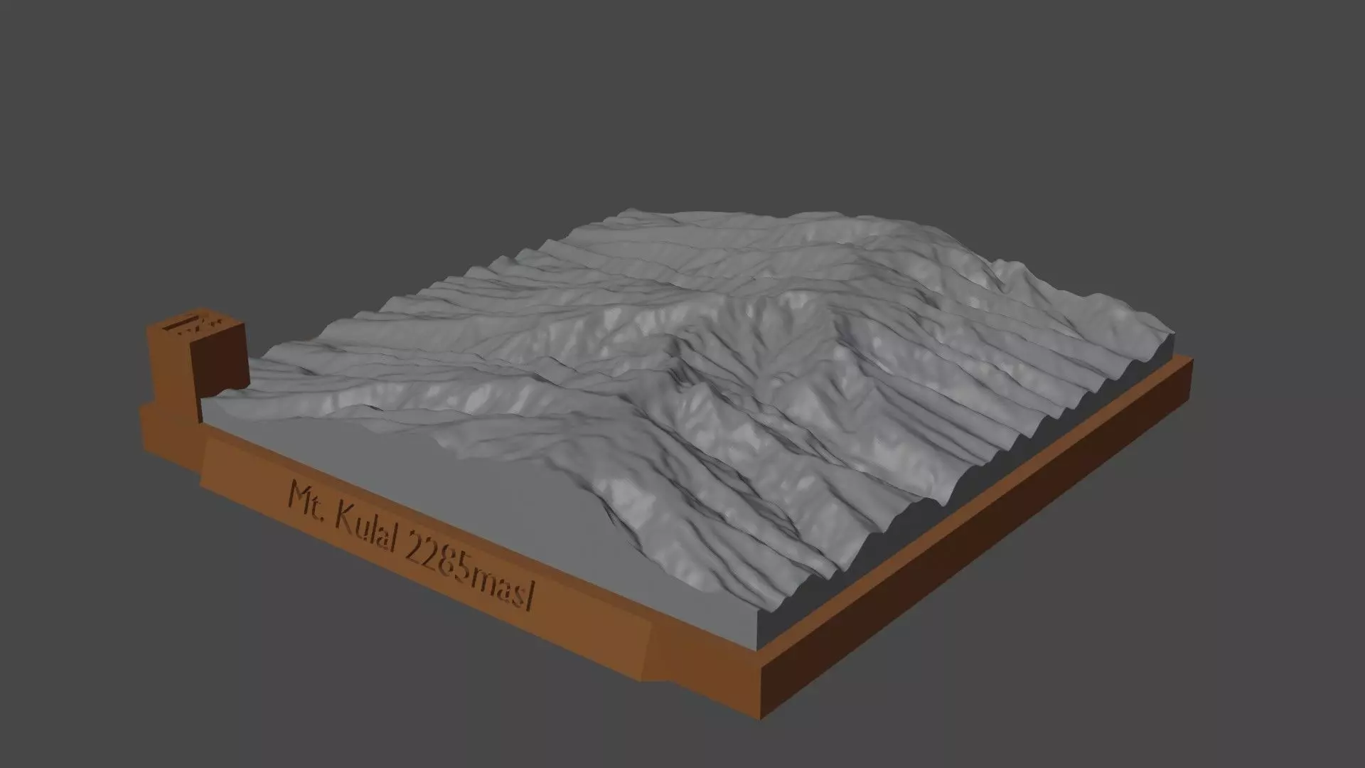 Mount Kulal 3D print model_0