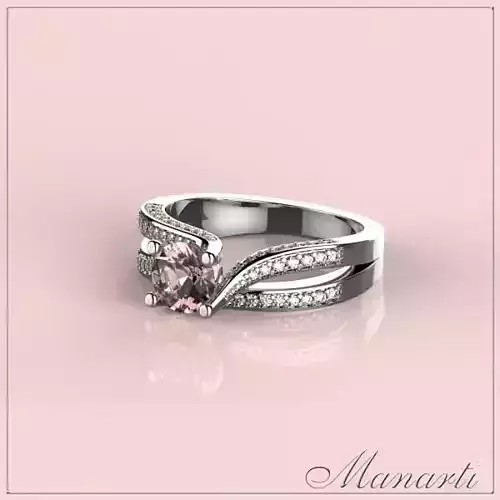 3D jewelry design Ring File format STL Model 0008