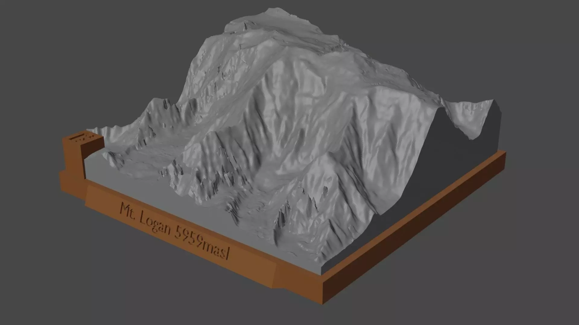 Mount Logan 3D print model_0