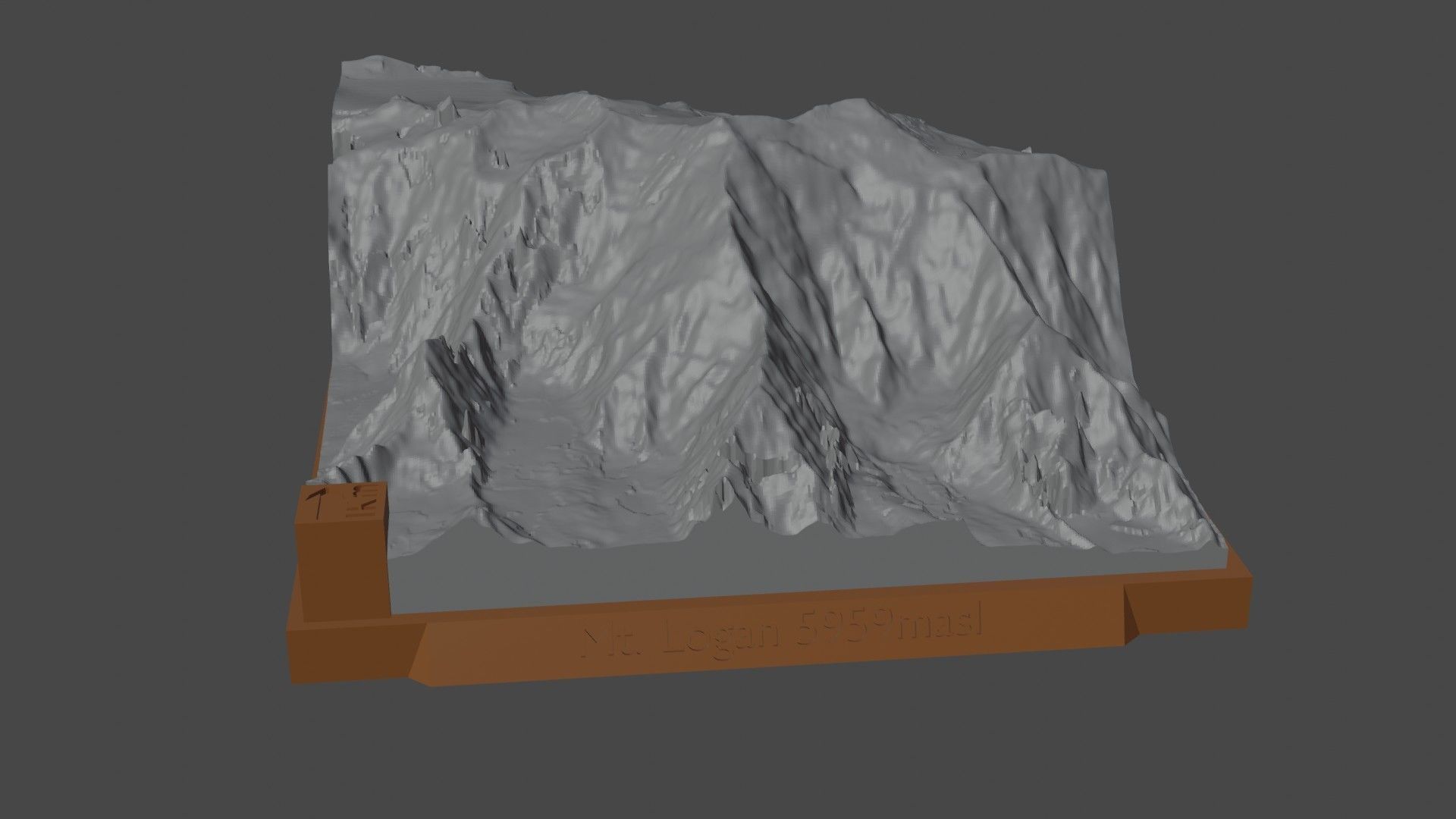 Mount Logan 3D print model_5