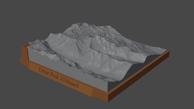 Oscar Peak 3D print model