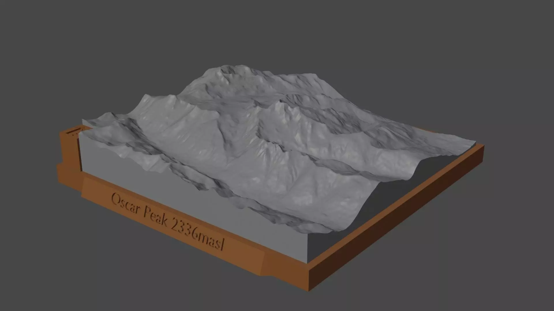 Oscar Peak 3D print model