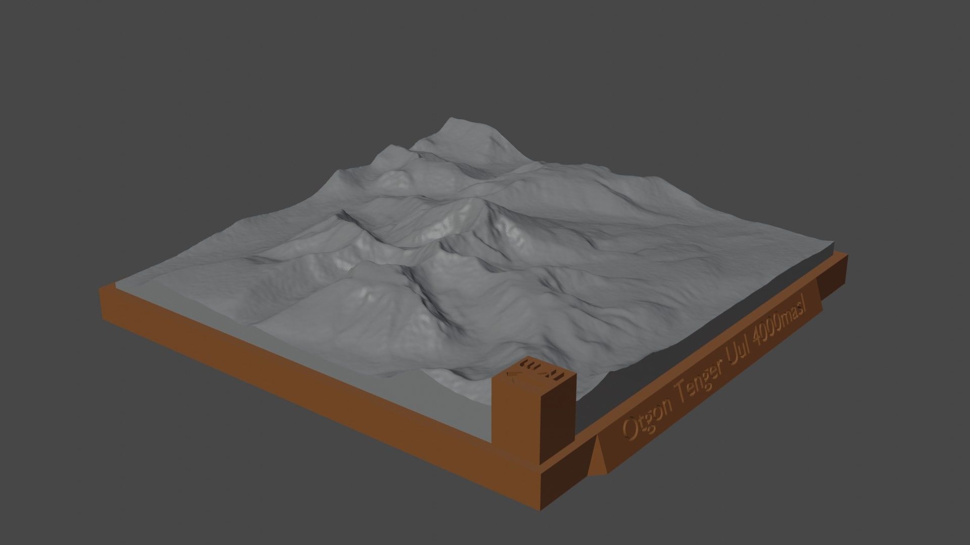 Otgon Tenger Uul 3D print model_3