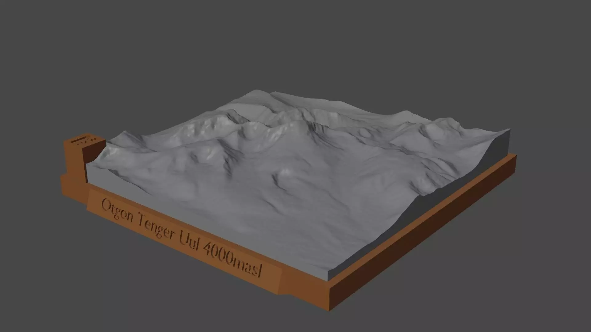 Otgon Tenger Uul 3D print model_0