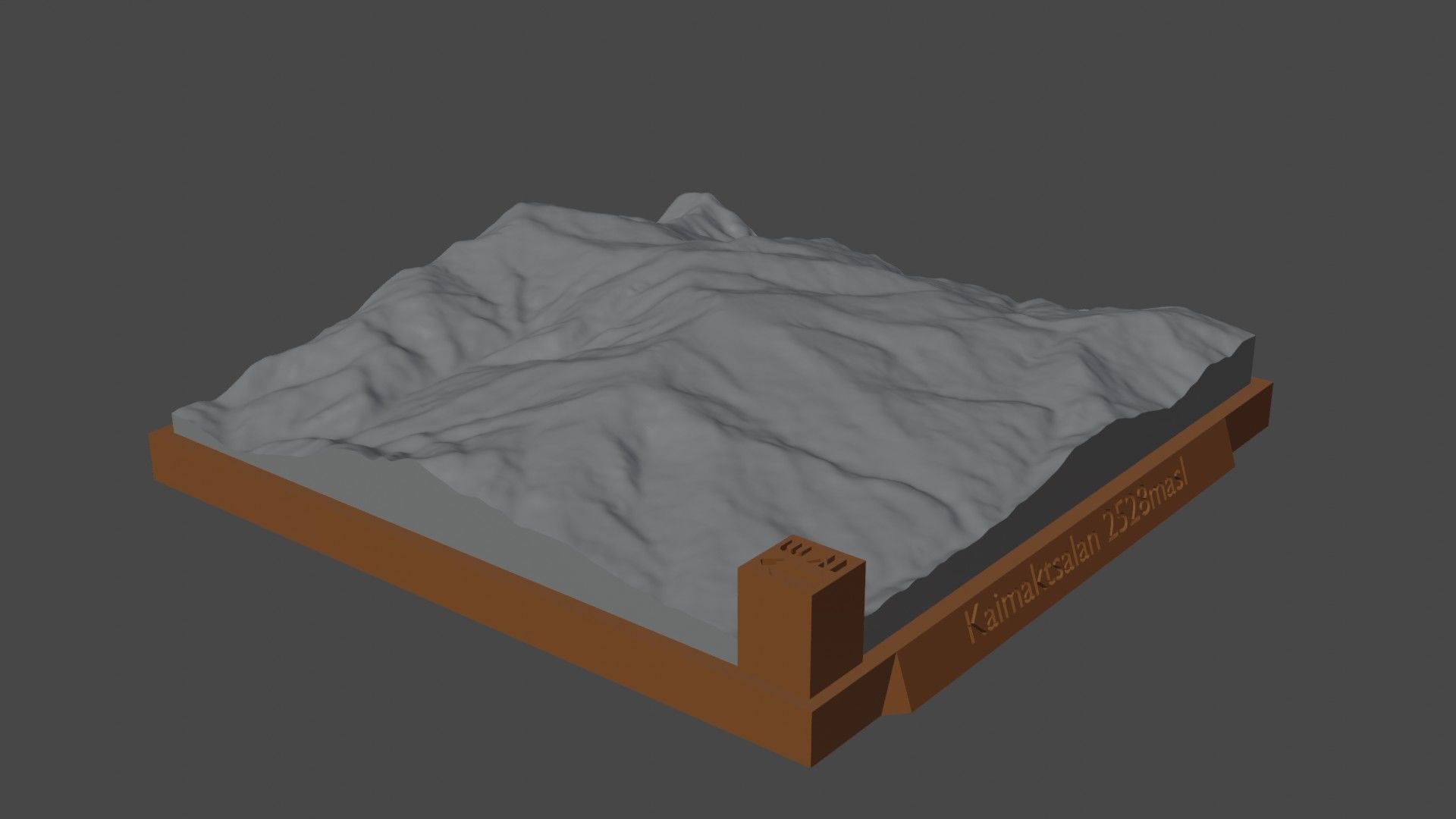 Kaimaktsalan mountain 3D print model_3