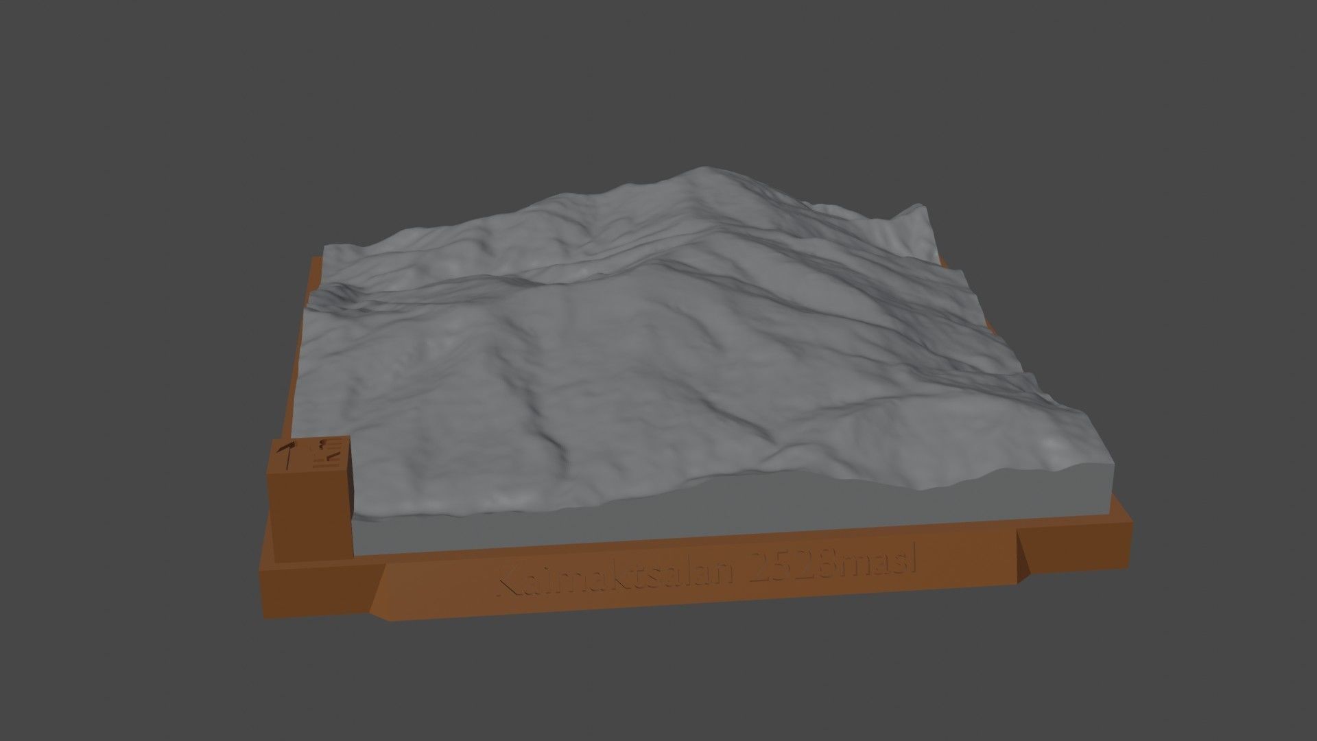 Kaimaktsalan mountain 3D print model_5