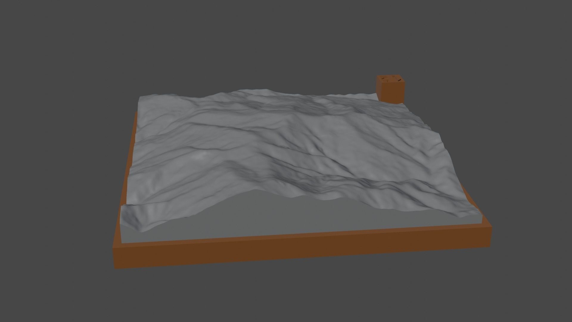 Kaimaktsalan mountain 3D print model_2