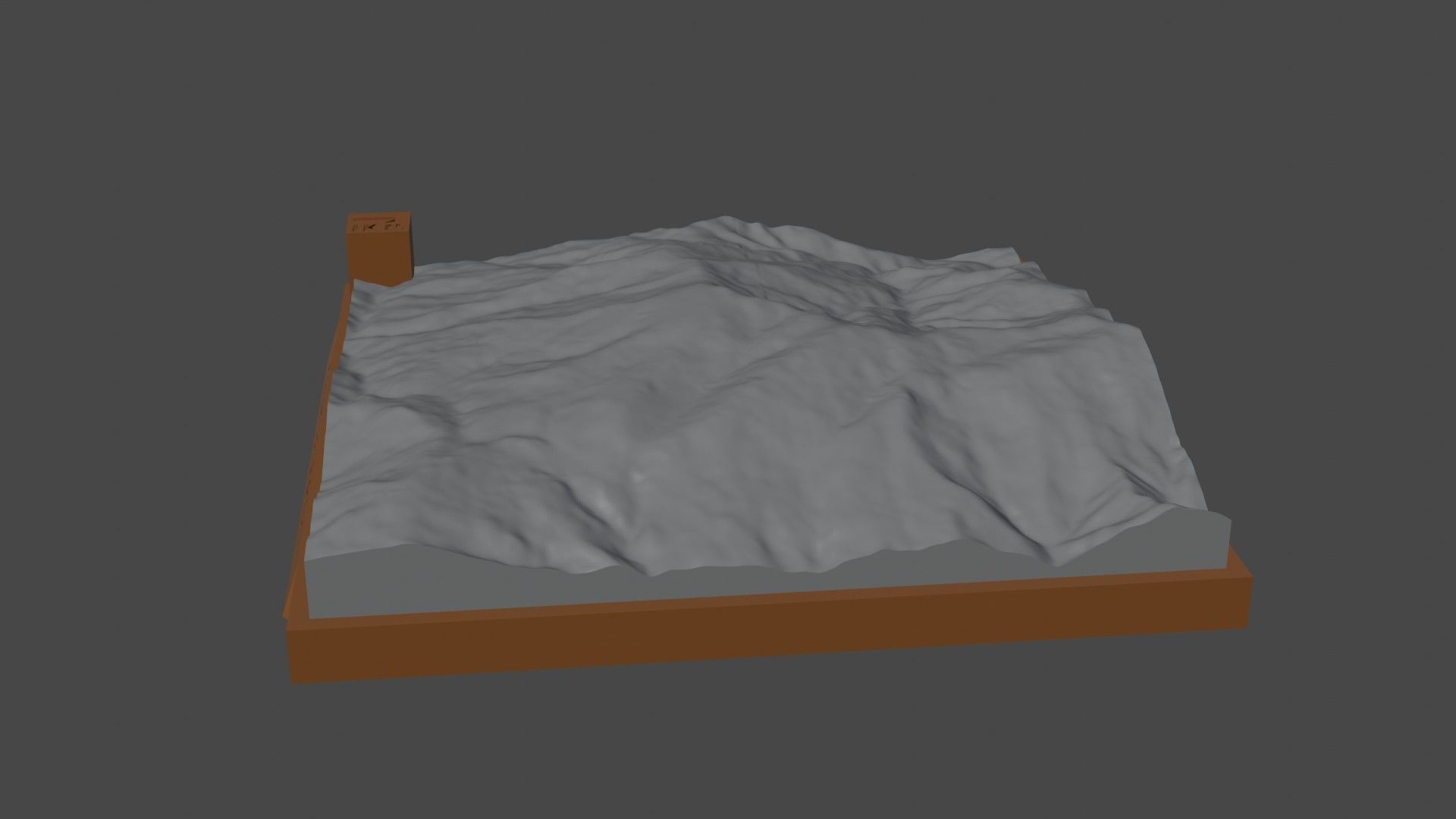 Kaimaktsalan mountain 3D print model_1