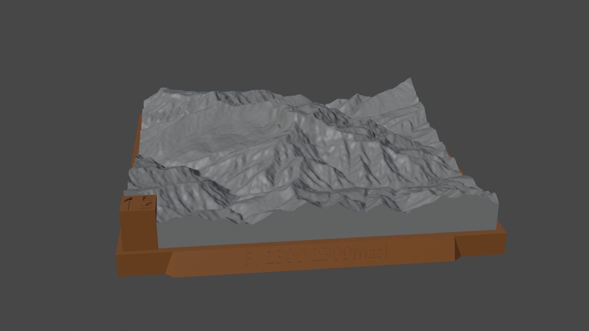 P 2300 mountain 3D print model_5