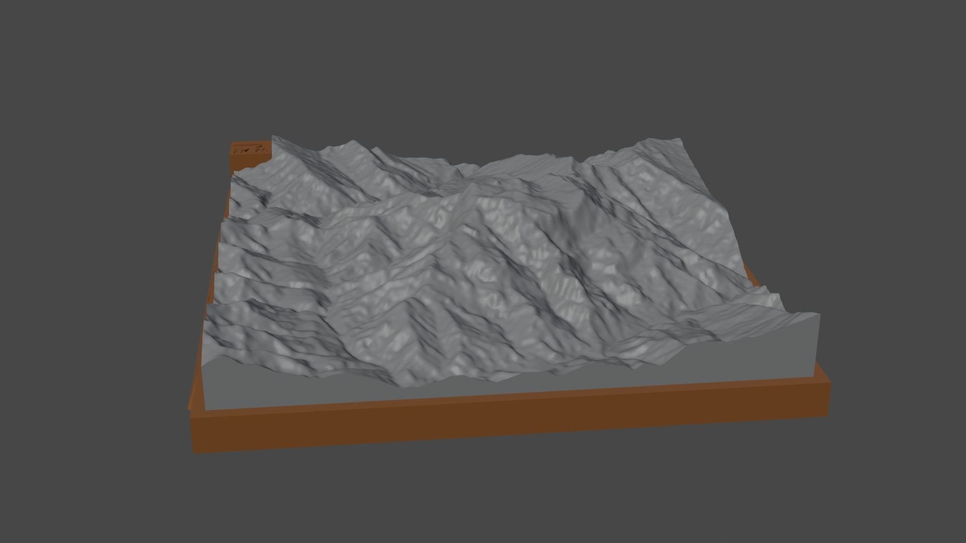 P 2300 mountain 3D print model_1
