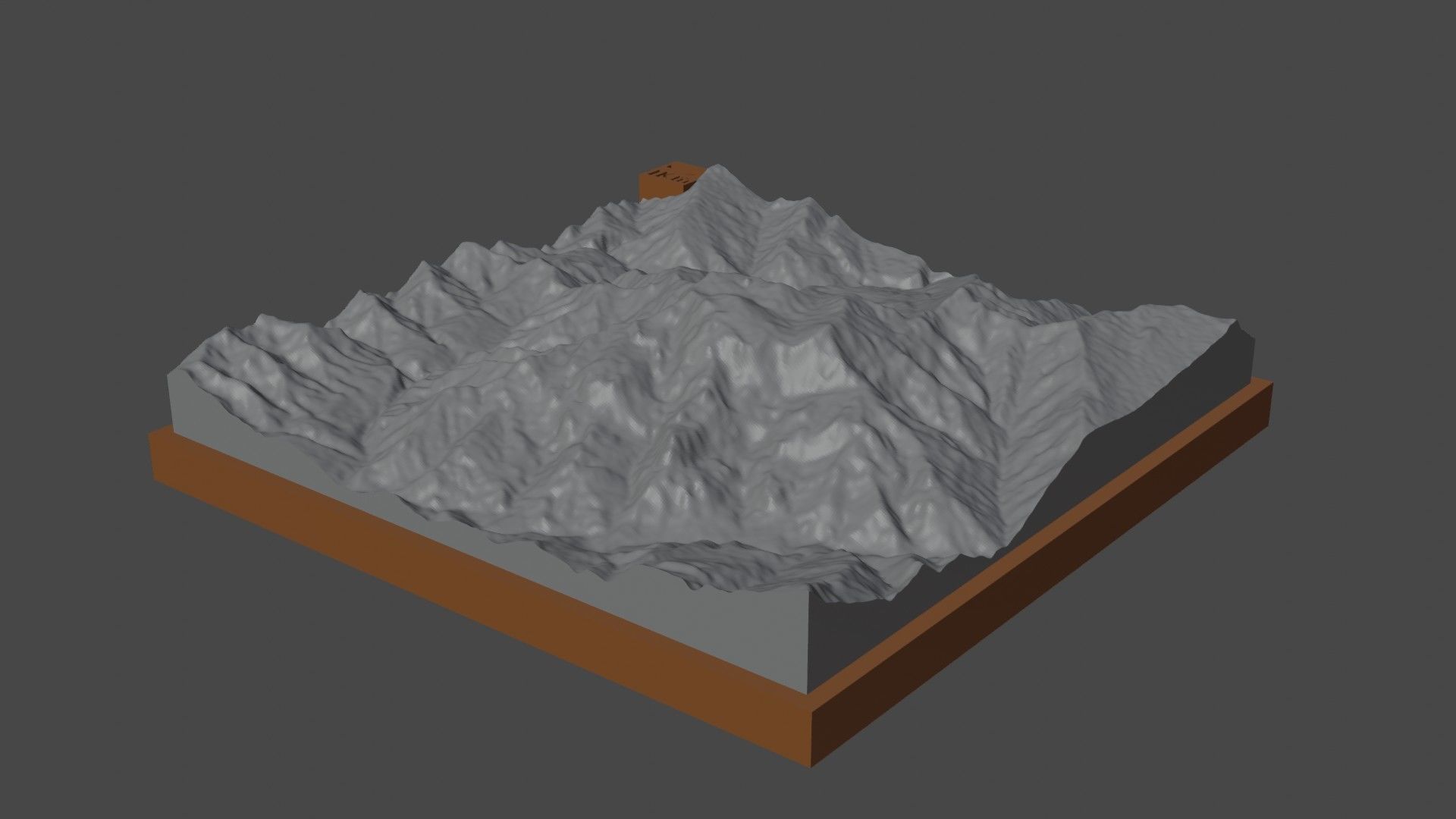 P 2300 mountain 3D print model_4