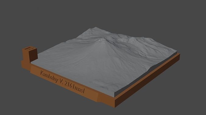 Kambalny V mountain 3D print model
