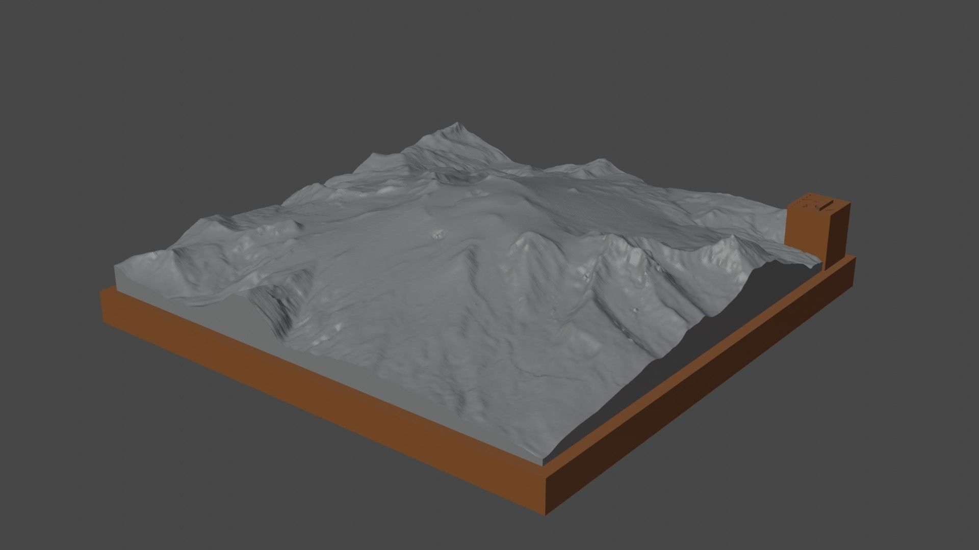 Makushin Volcano 3D print model_7
