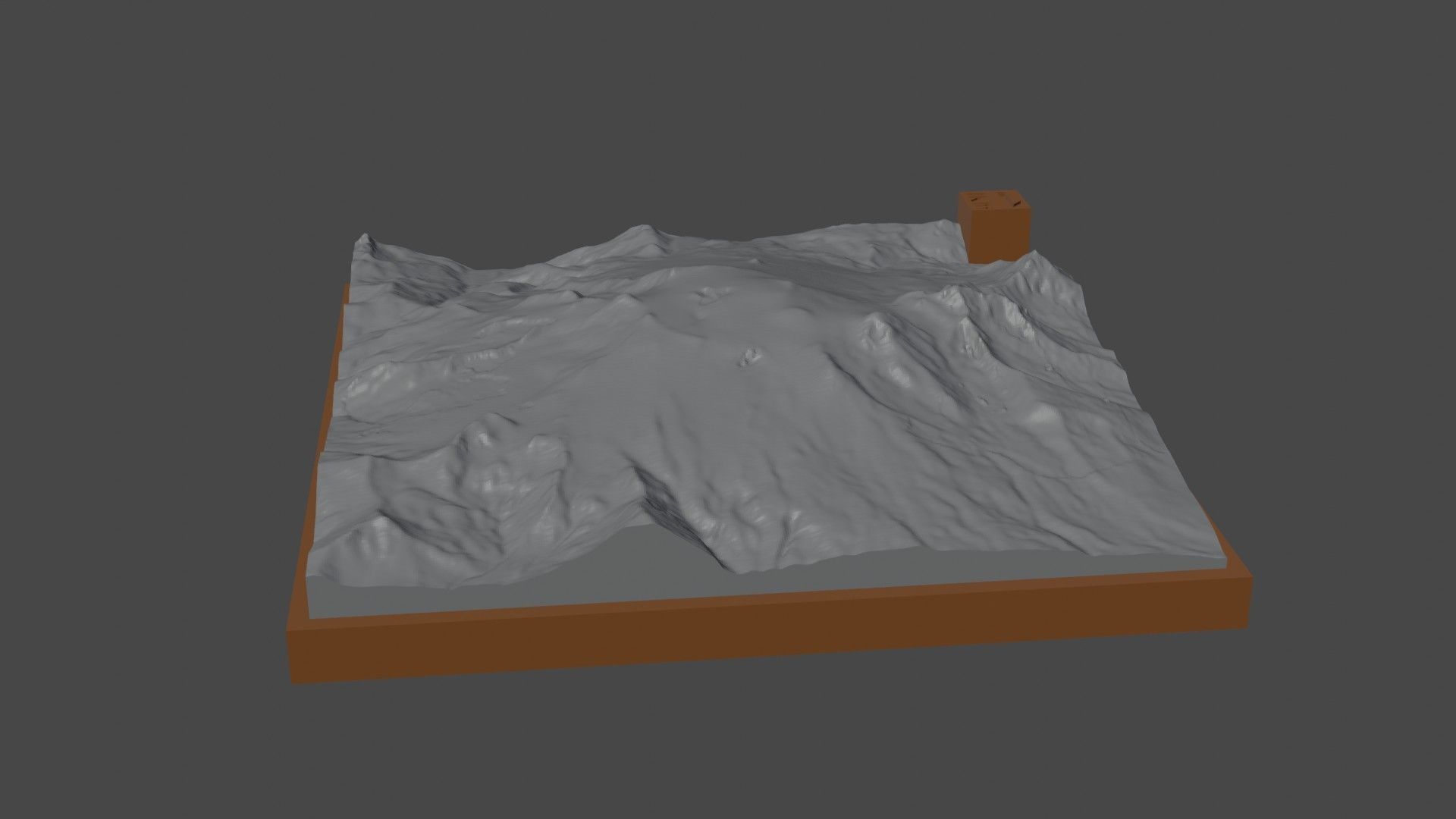 Makushin Volcano 3D print model_2