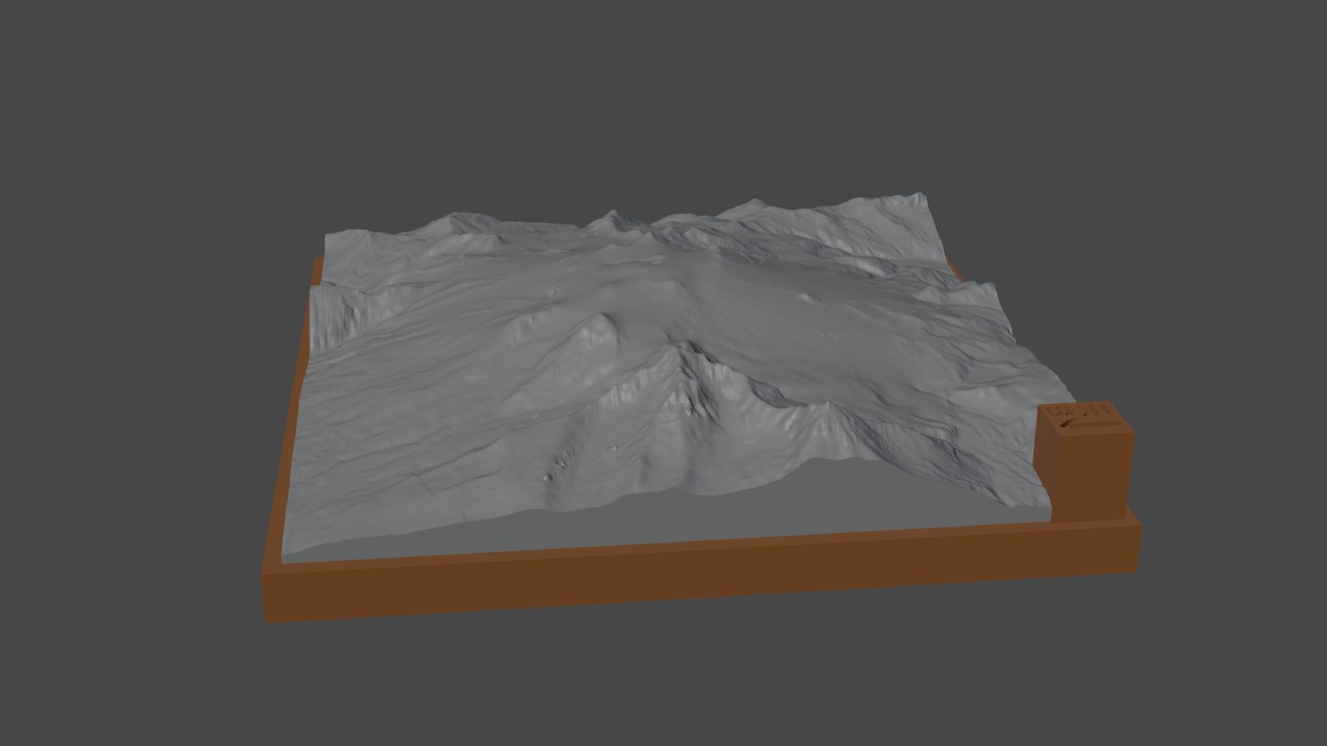 Makushin Volcano 3D print model_6