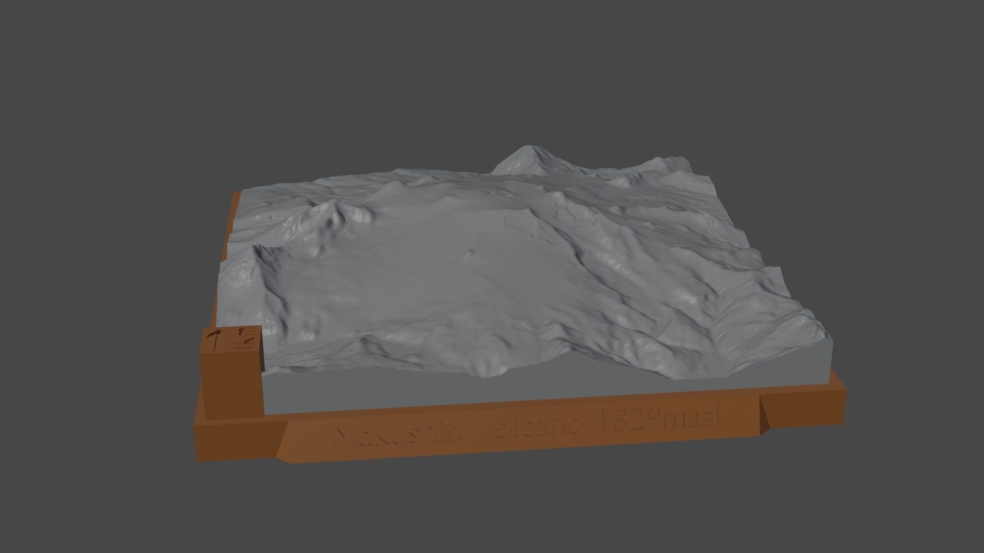 Makushin Volcano 3D print model_5