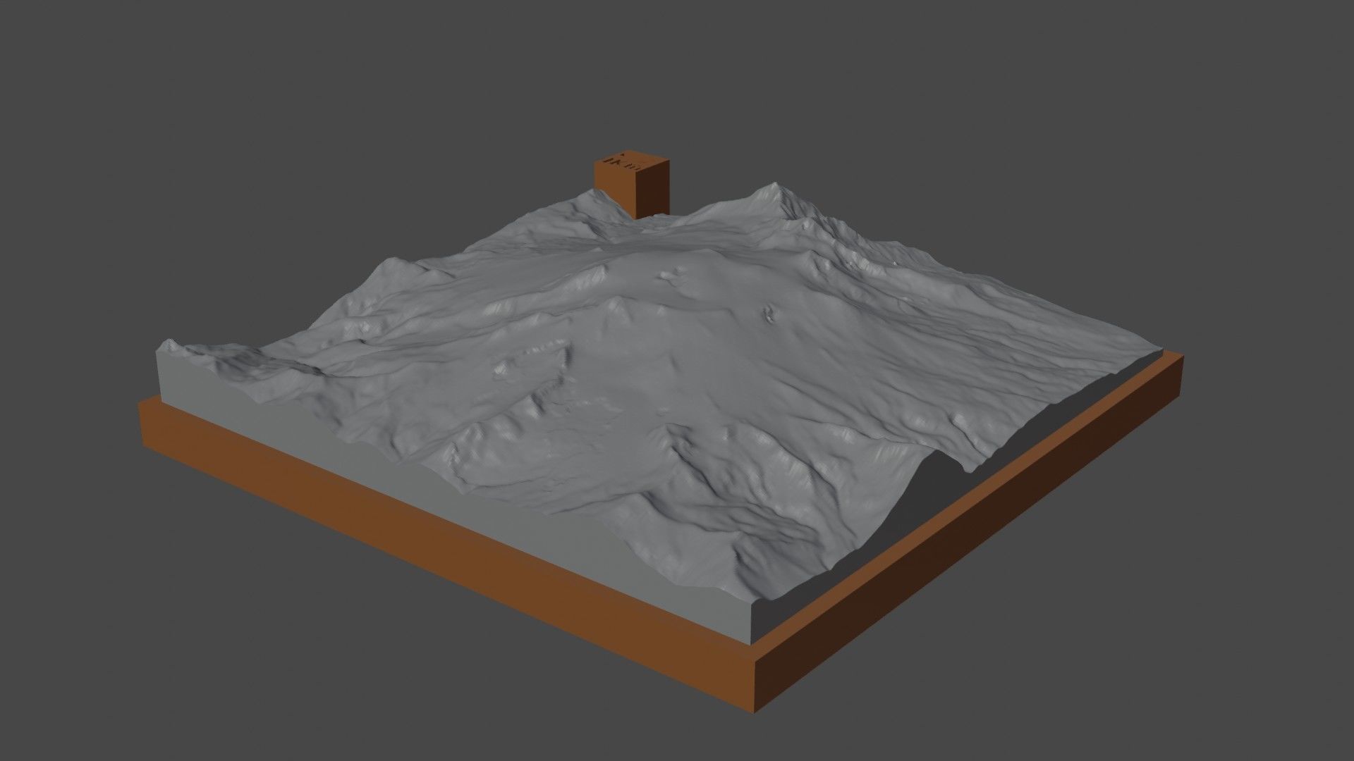Makushin Volcano 3D print model_4