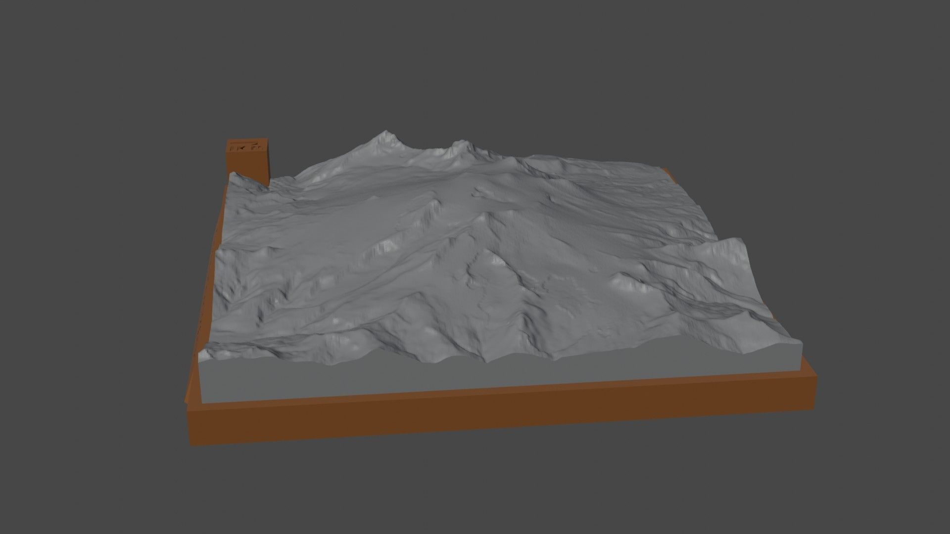 Makushin Volcano 3D print model_1