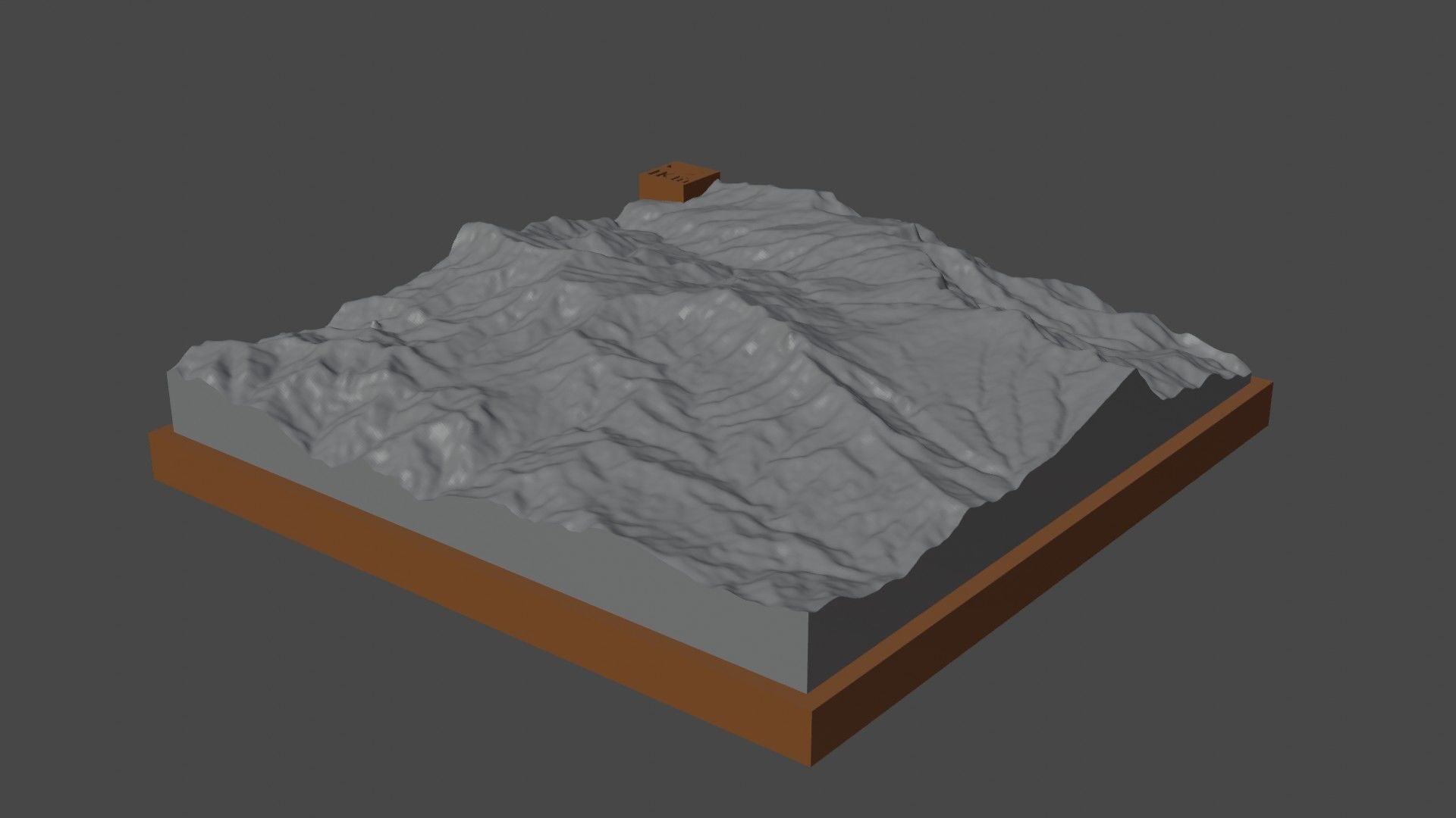 P 2868 mountain 3D print model_4