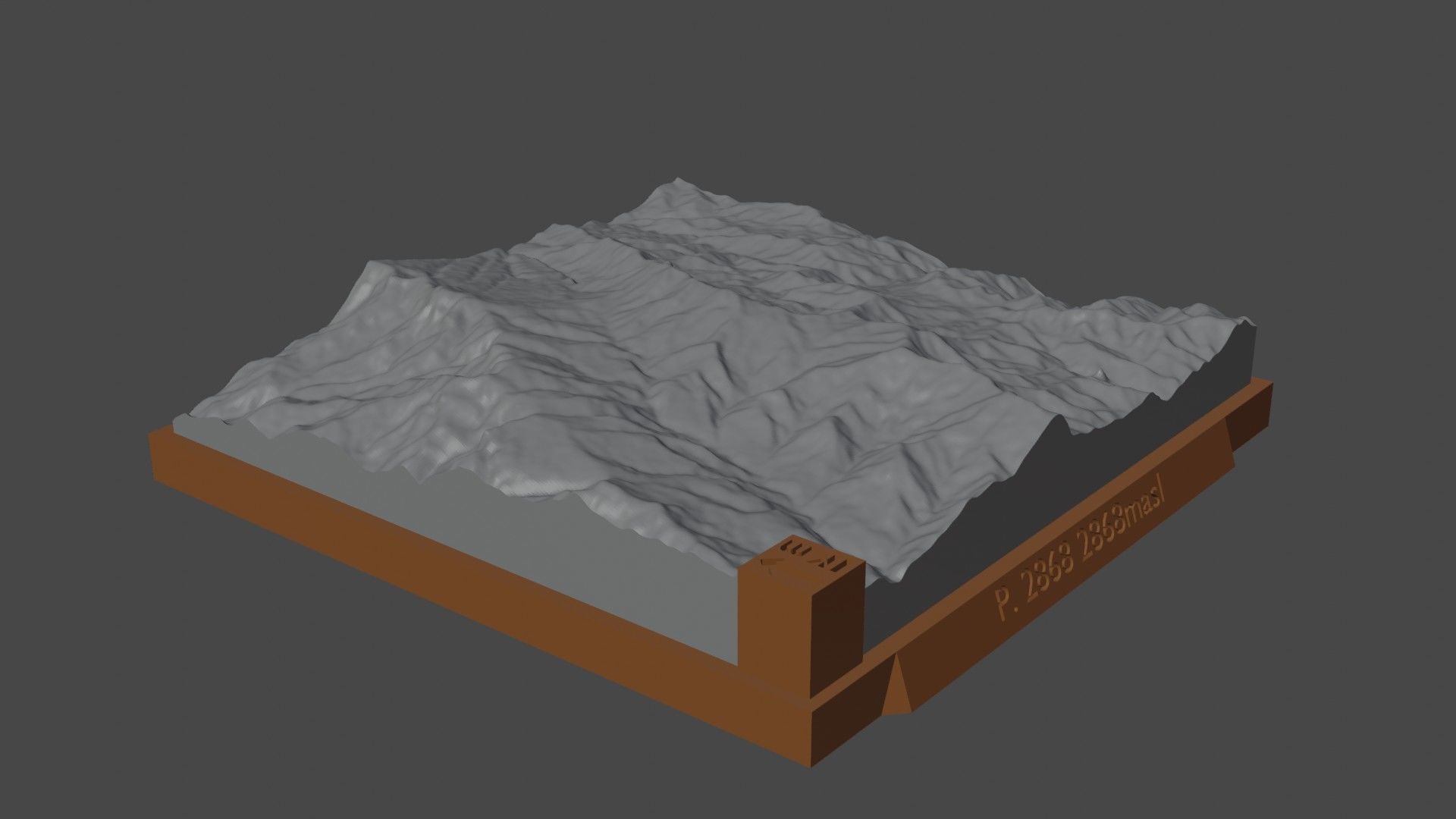 P 2868 mountain 3D print model_3