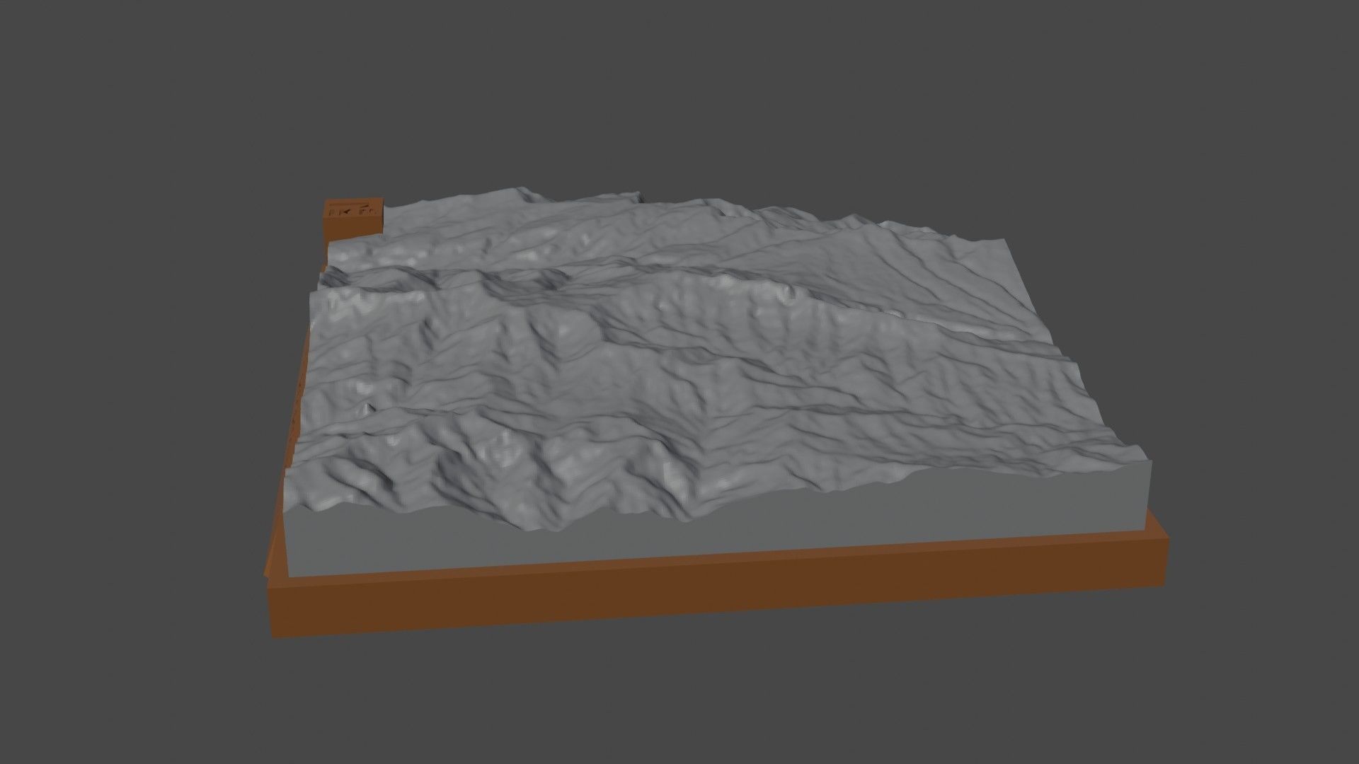 P 2868 mountain 3D print model_1