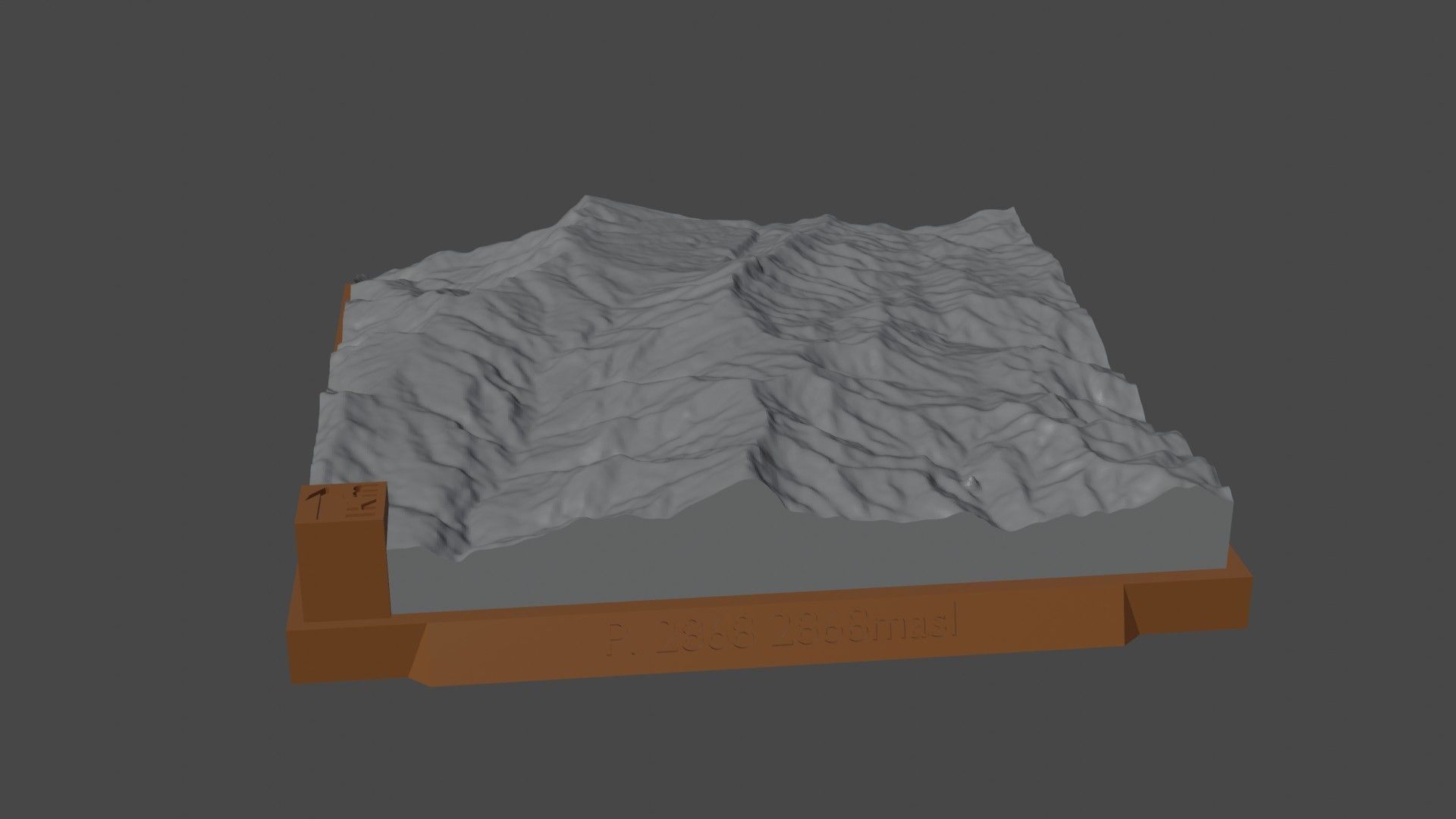 P 2868 mountain 3D print model_5