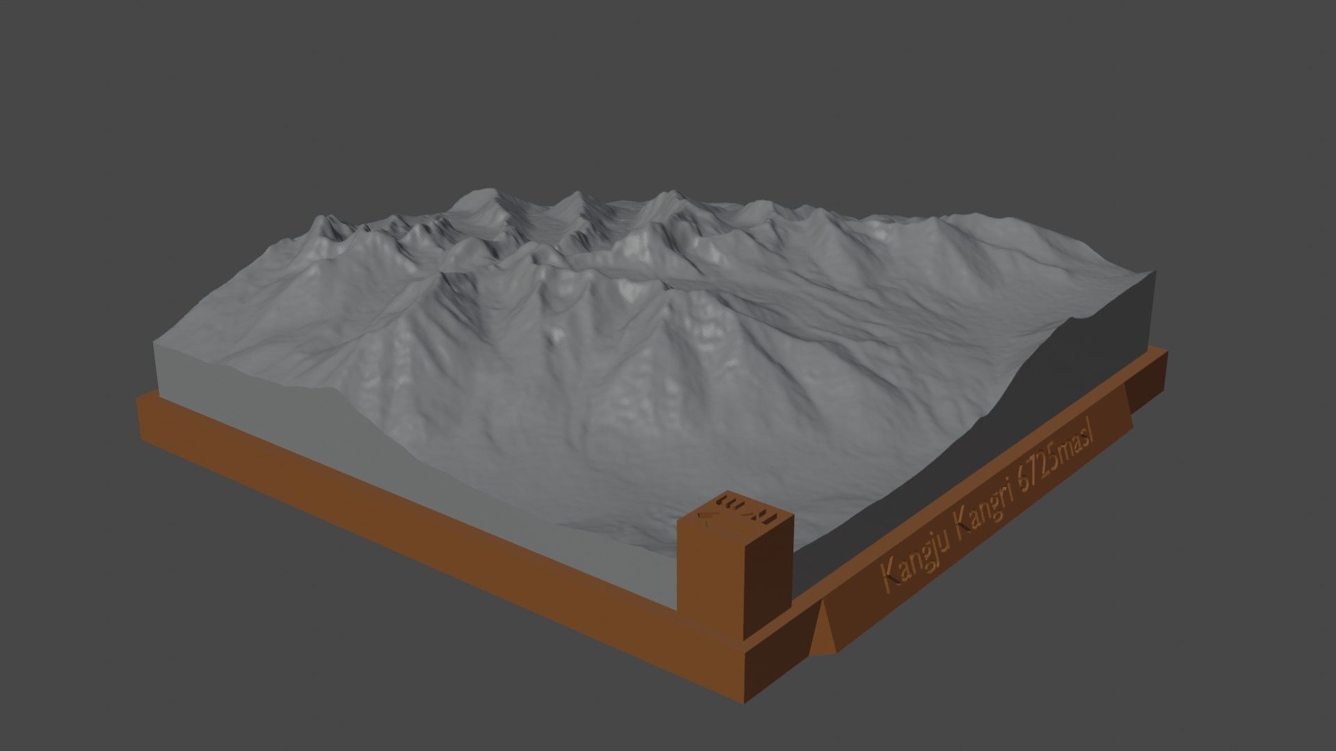 Kangju Kangri 3D print model_3