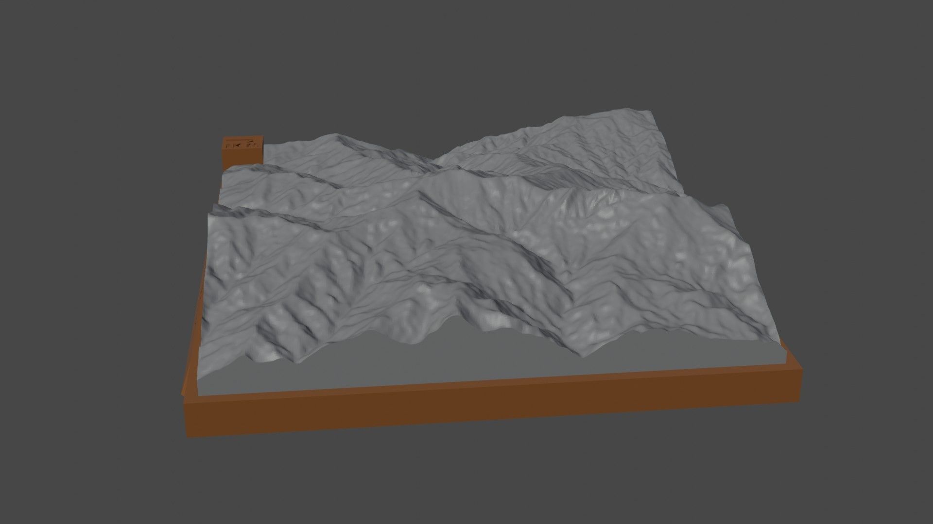 P 3400 mountain 3D print model_1