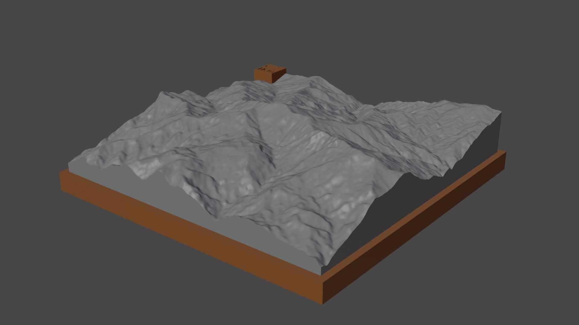 P 3400 mountain 3D print model_4