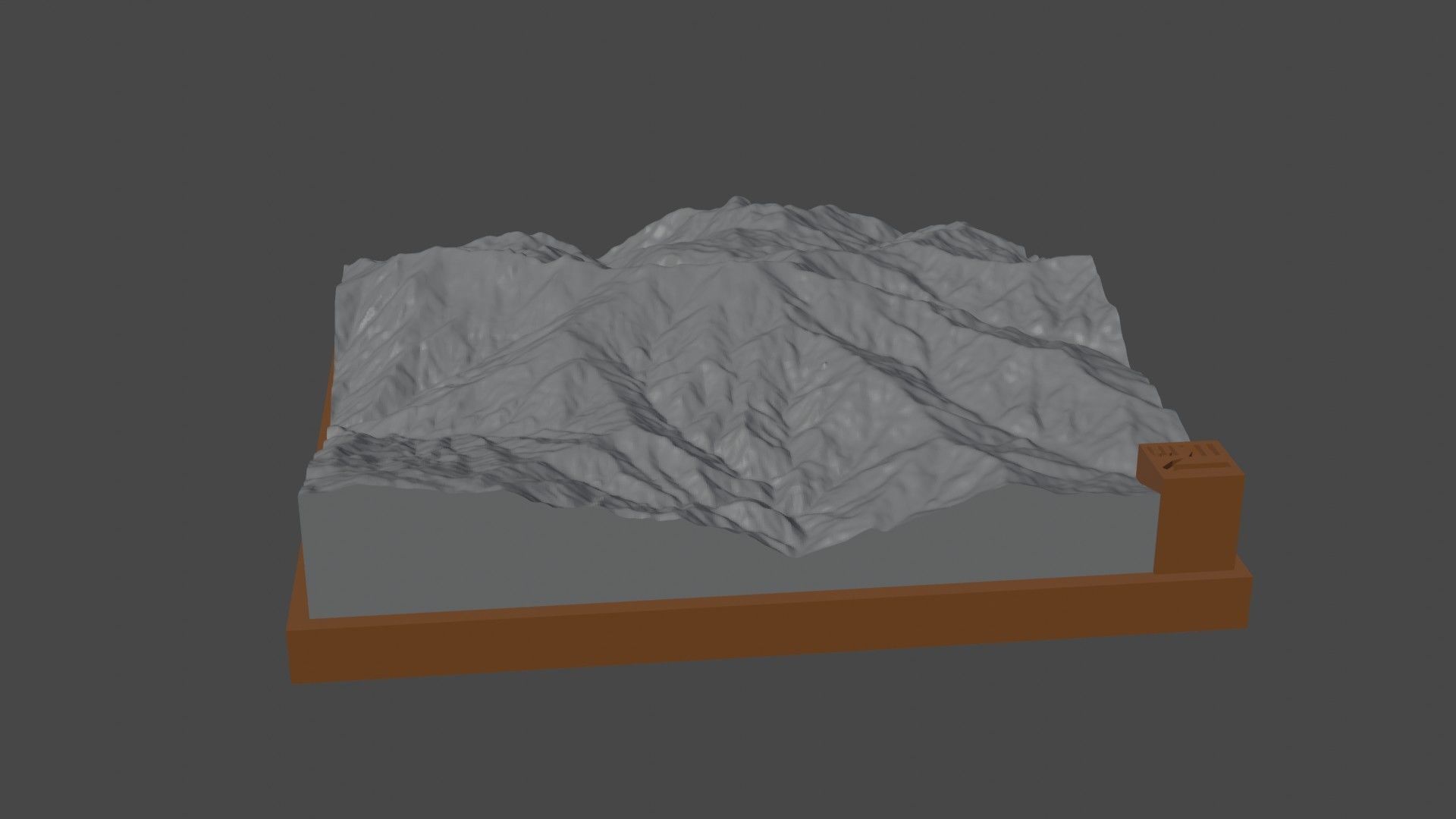 P 3400 mountain 3D print model_6