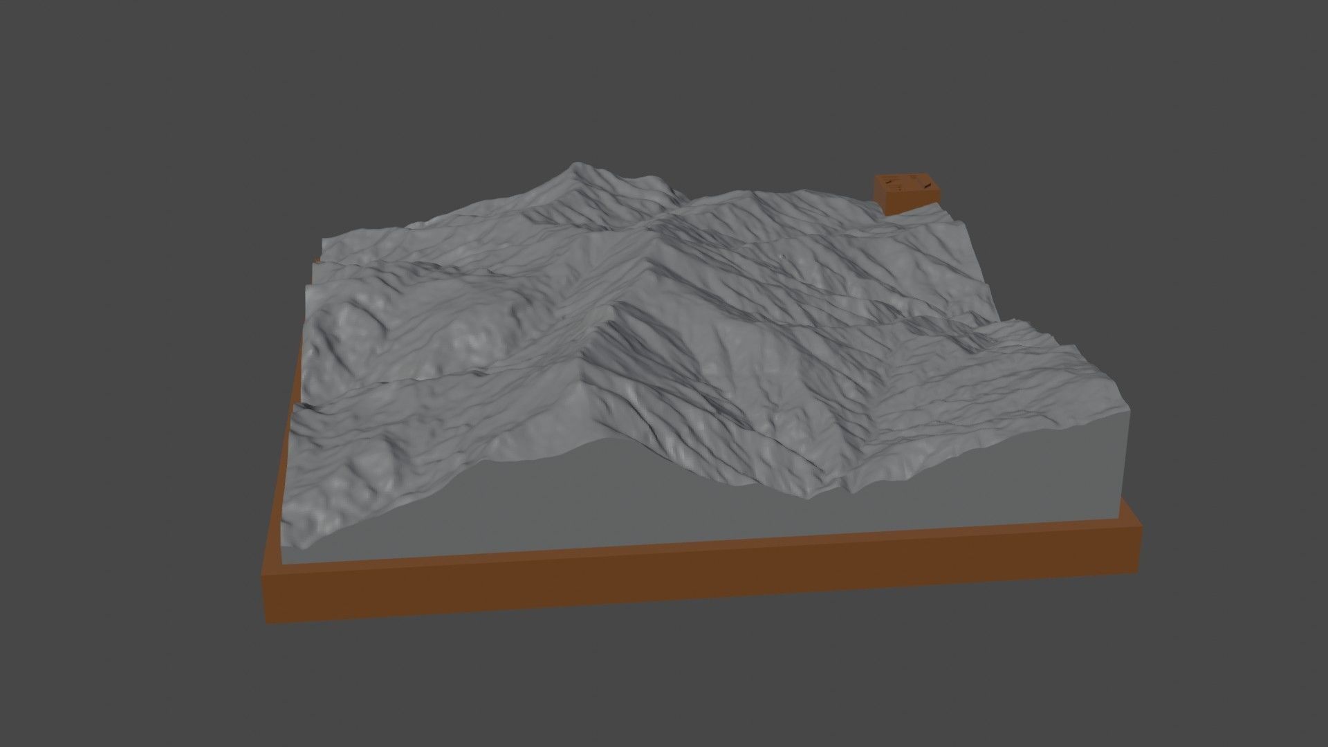 P 3400 mountain 3D print model_2