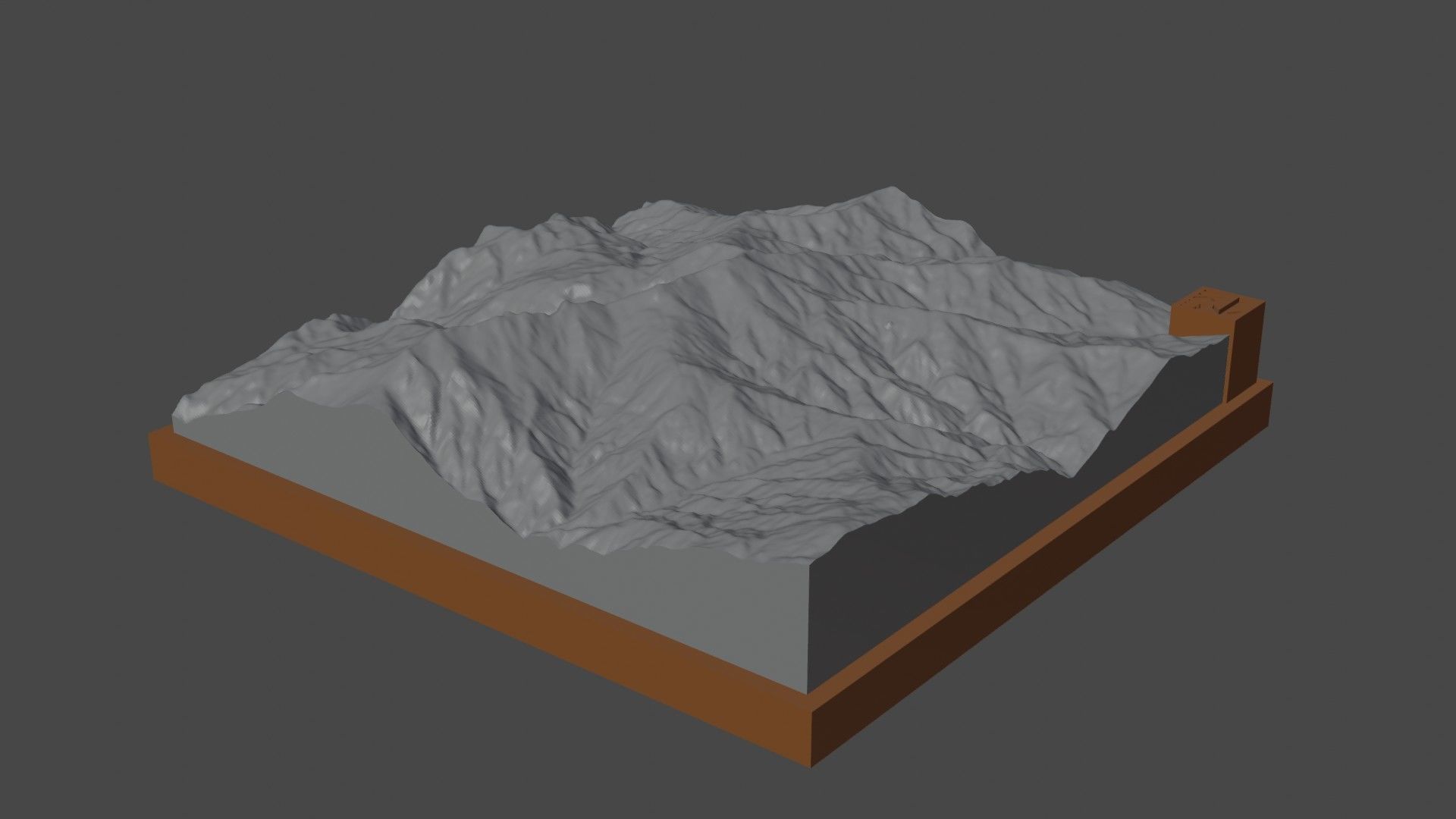 P 3400 mountain 3D print model_7