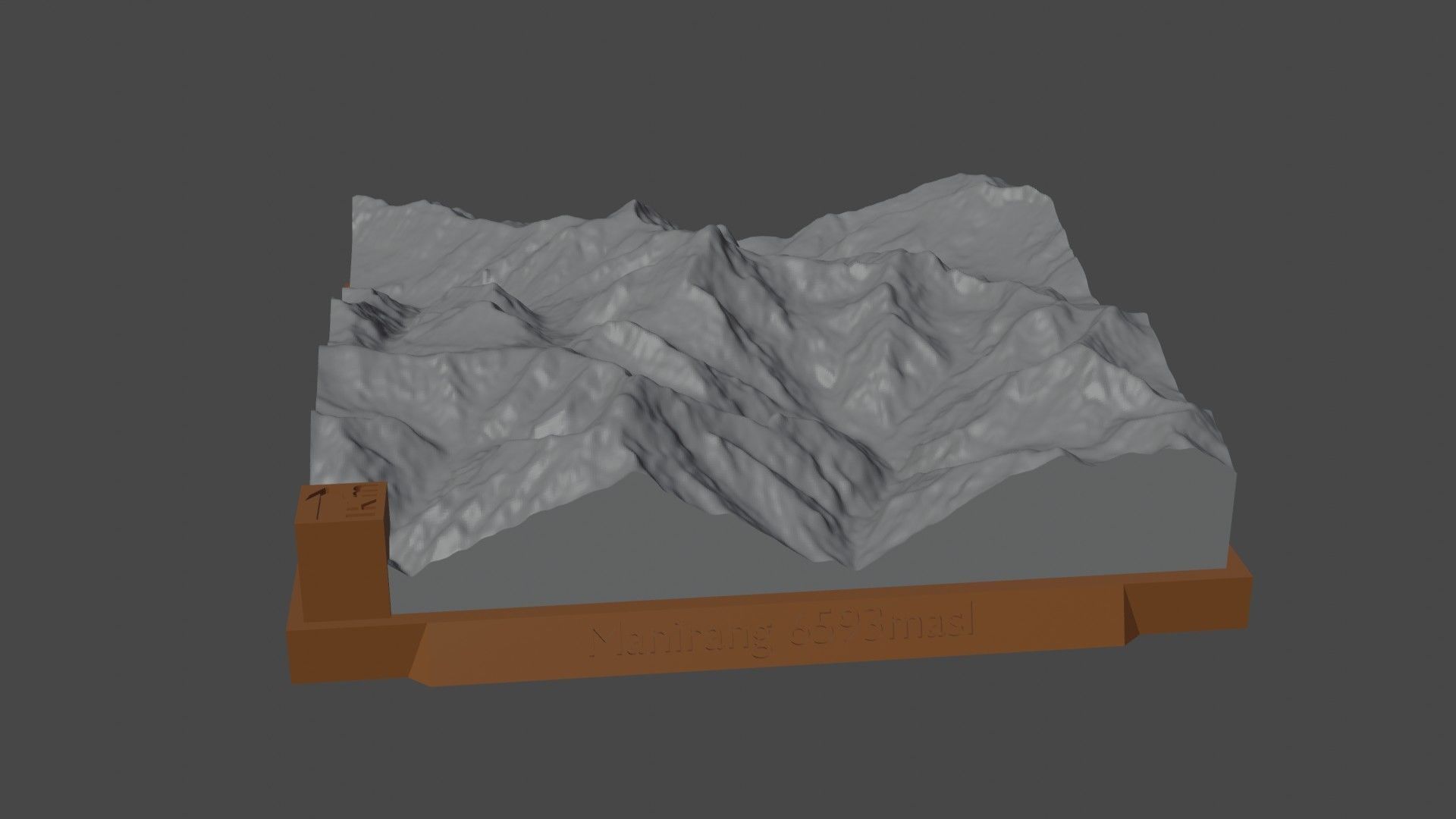 Manirang mountain 3D print model_5