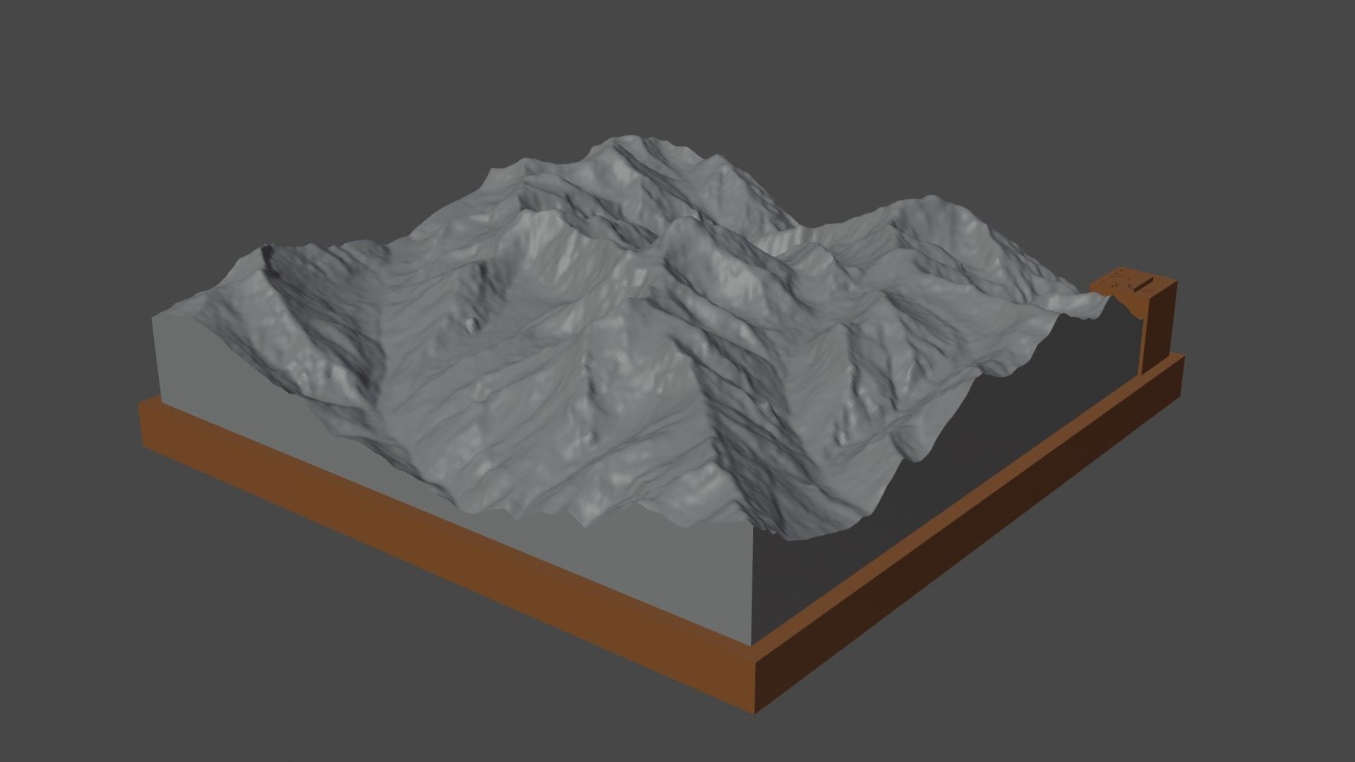 Manirang mountain 3D print model_7