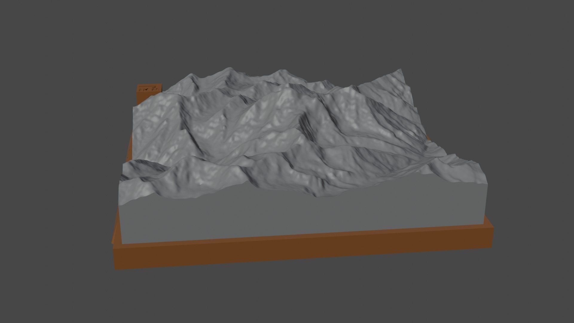 Manirang mountain 3D print model_1