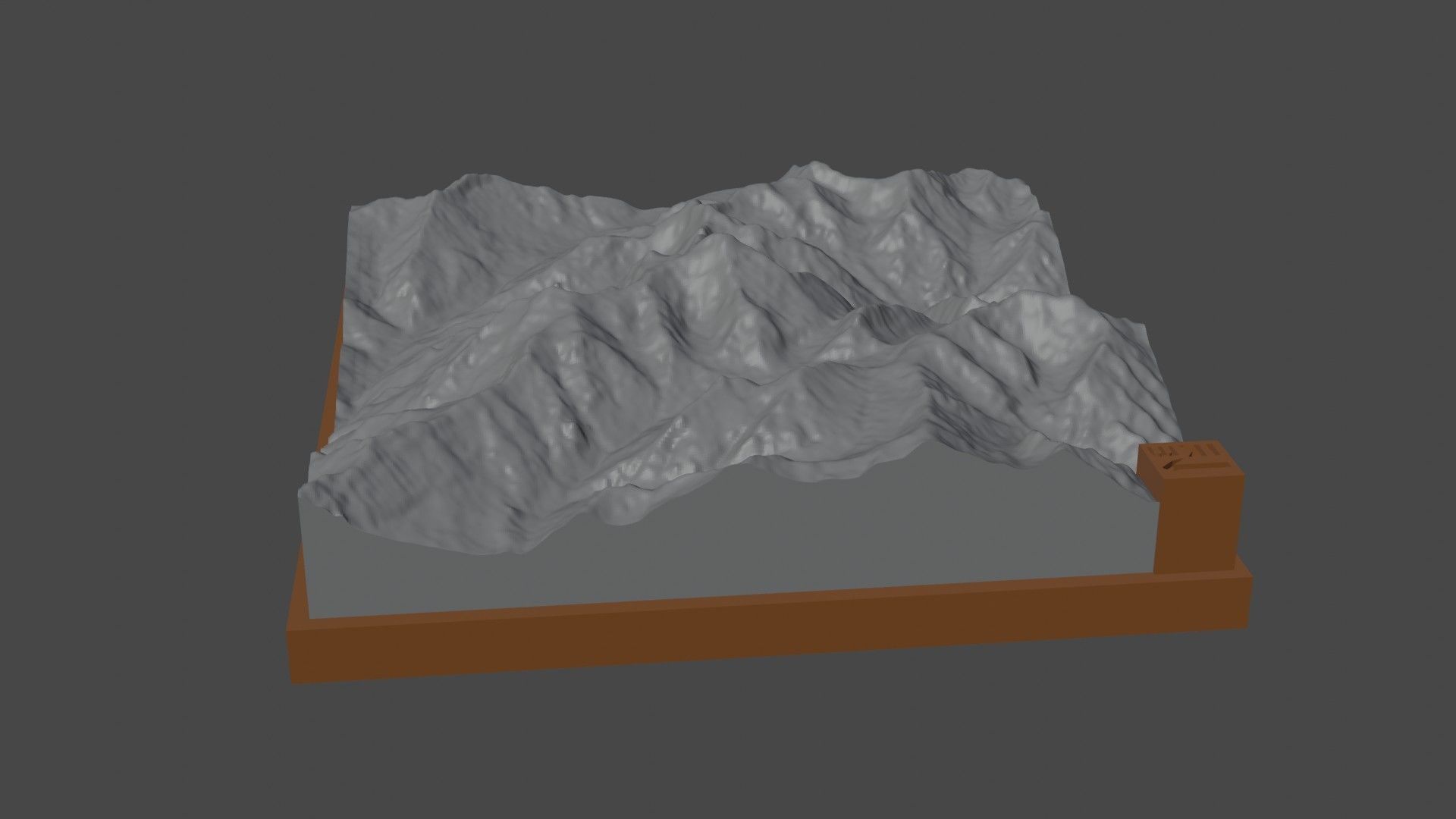 Manirang mountain 3D print model_6