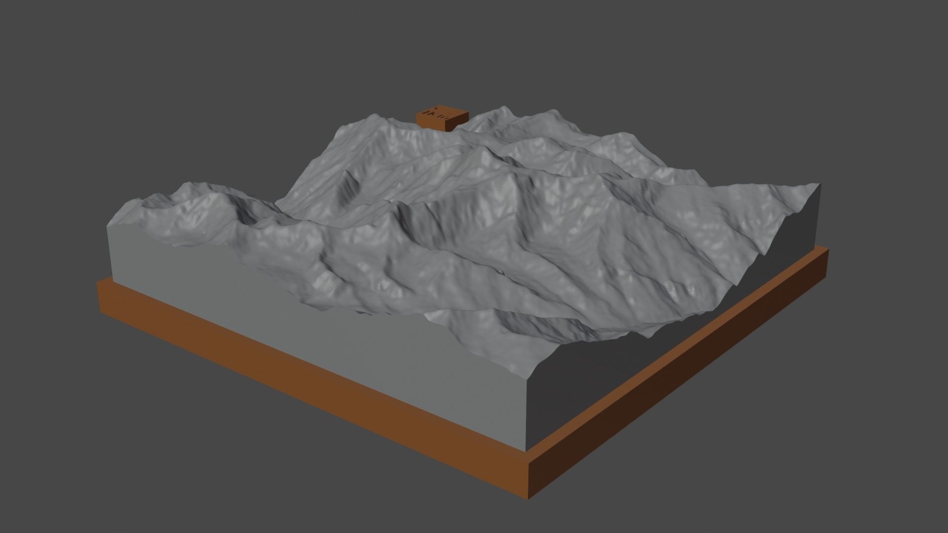 Manirang mountain 3D print model_4