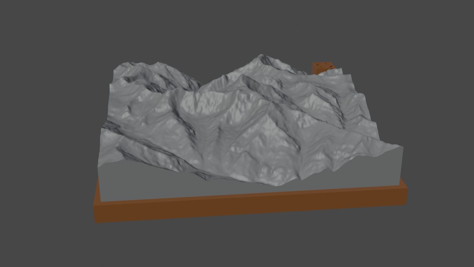 Manirang mountain 3D print model_2