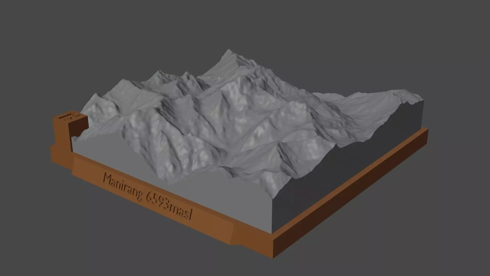 Manirang mountain 3D print model_0