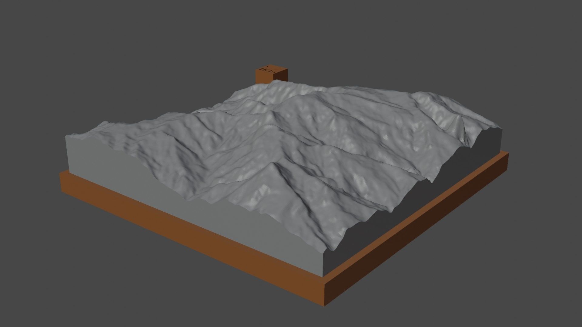 Mount Oiautukekea 3D print model_4