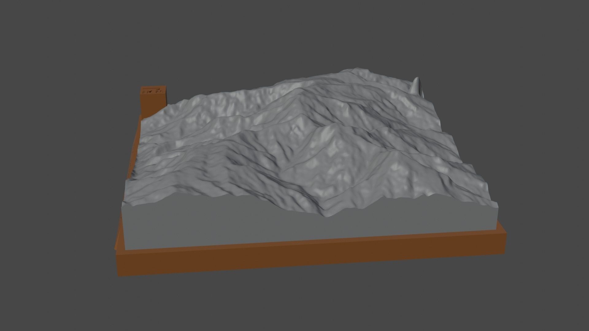 Mount Oiautukekea 3D print model_1