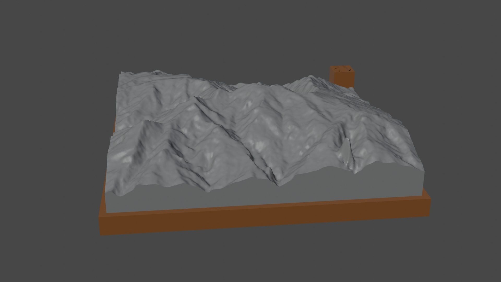 Mount Oiautukekea 3D print model_2