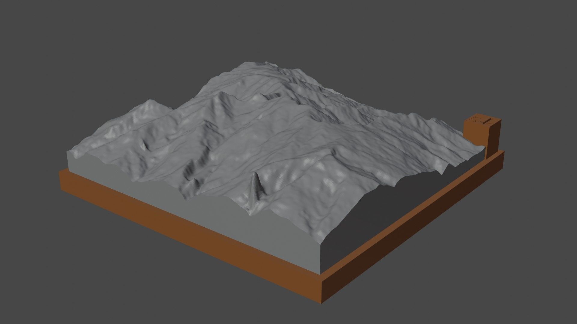 Mount Oiautukekea 3D print model_7